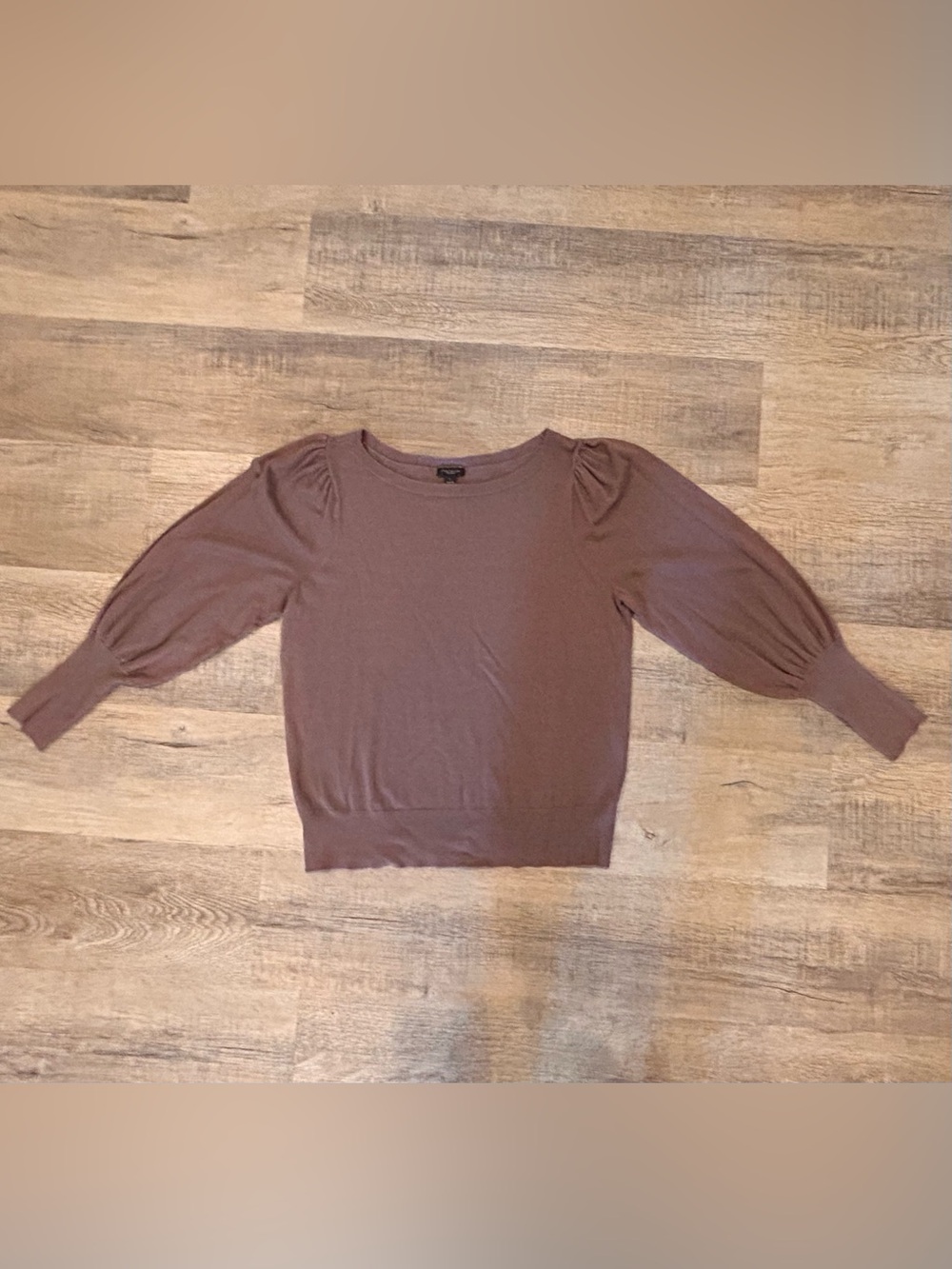 Ann Taylor Factory Crewneck Knit Top with Bat Wing Sleeves.